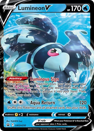 Lumineon V Pokemon • Promo • SWSH250 Sword & Shield Promo