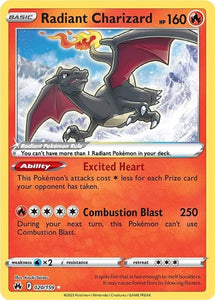 Radiant Charizard Pokemon • Radiant Rare • 020/159 Crown Zenith