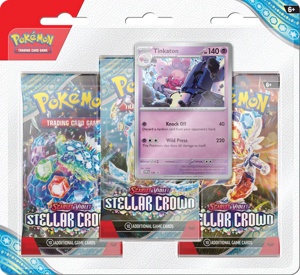 Pokémon Stellar Crown 3 pack Blister